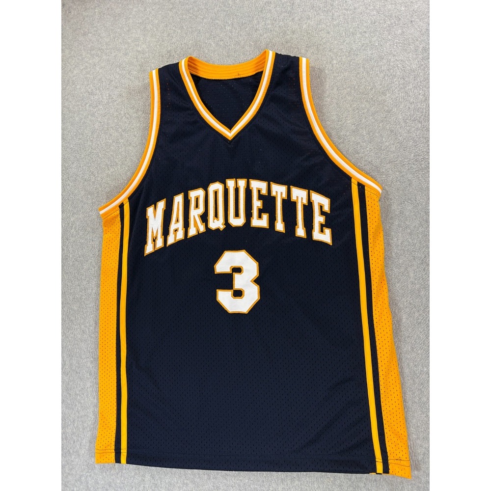 Marquette Golden Eagles Stitched Replica Basketball Jersey (#3 Wade) Men's XL